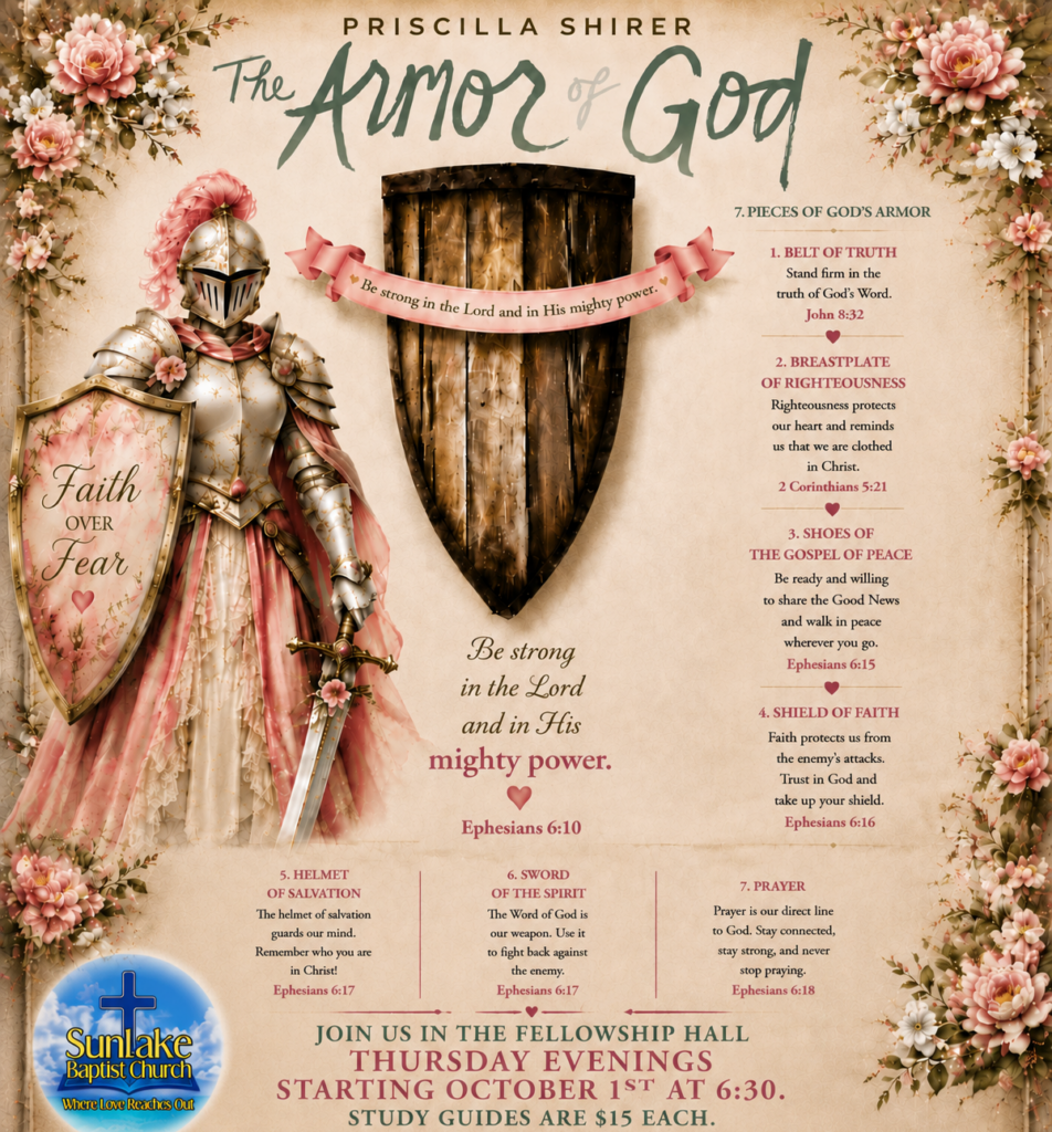 Ladies Bible Study
Armor Of God