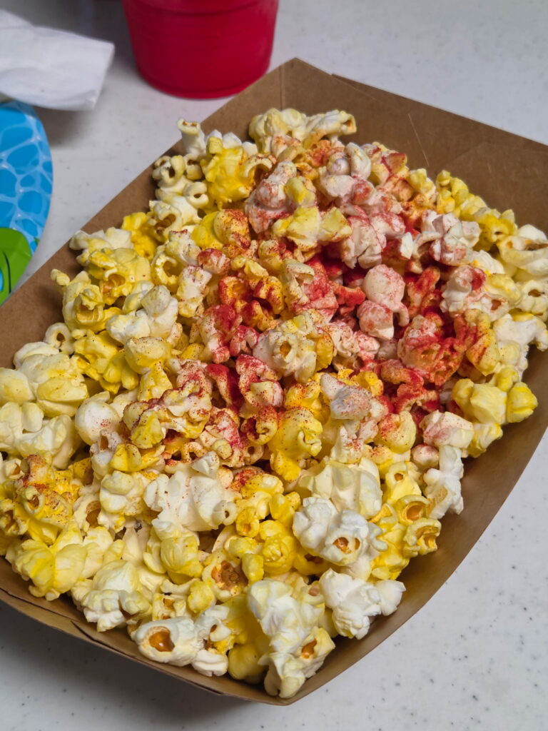 Popcorn with Flamin Hot Seasoning